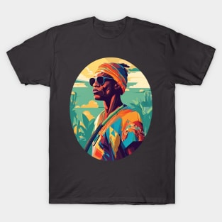 African Man's Kaleidoscope T-Shirt